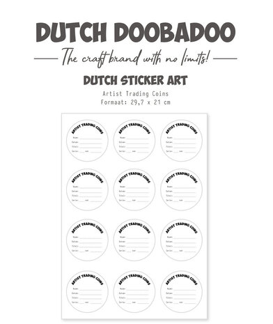 Dutch Doobadoo Dutch Sticker Art A4 Artist Trading Coins (491.200.031)
