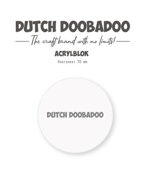 Dutch Doobadoo Acrylic Stamp Block Artist Trading Coins Ø70mm (476.125.002) Dutch Doobadoo Acrylic Stamp Block Artist Trading Coins Ø70mm (476.125.002)