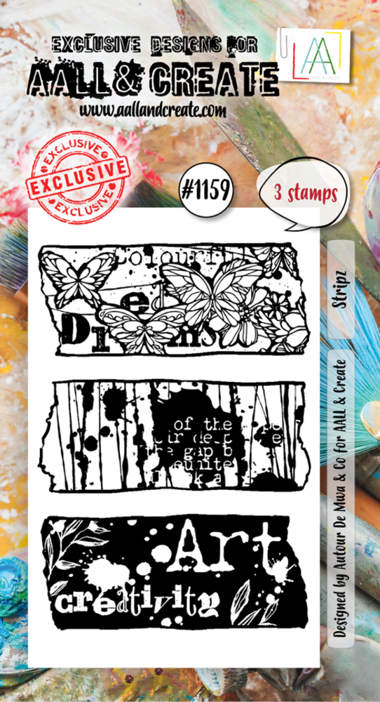 AALL and Create Clear Stamp Set A8 Stripz (AALL-TP-1159) AALL and Create Clear Stamp Set A8 Stripz (AALL-TP-1159)