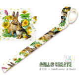 AALL and Create Layer it Up! Washi Tape 25mm Sunflower & Hare (AALL-MT-102)