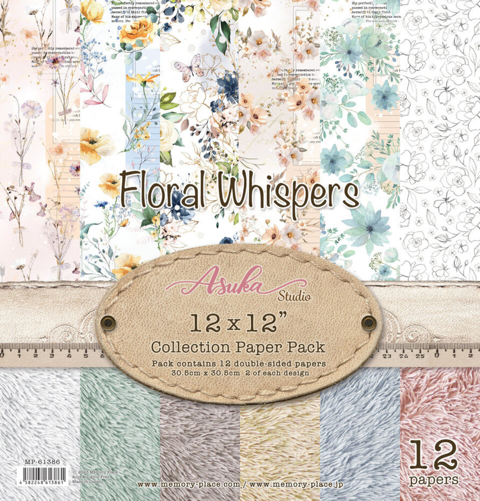 Memory Place Floral Whispers 12x12 Inch Paper Pack (MP-61386) Memory Place Floral Whispers 12x12 Inch Paper Pack (MP-61386)