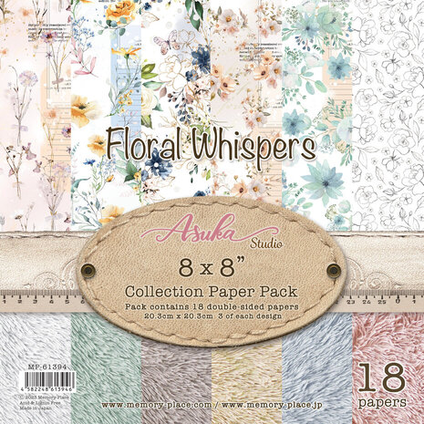 Memory Place Floral Whispers 8x8 Inch Paper Pack (MP-61394)