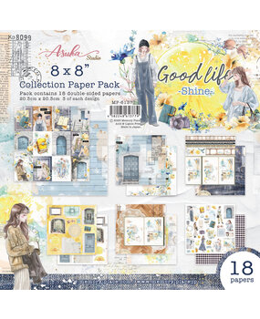 Memory Place Good Life Shine 8x8 Inch Paper Pack (MP-61377) Memory Place Good Life Shine 8x8 Inch Paper Pack (MP-61377)
