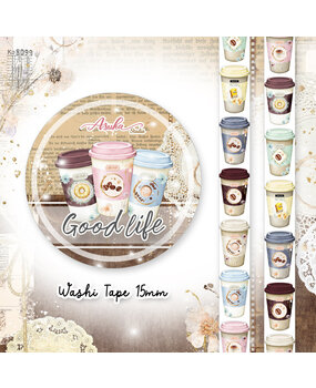 Memory Place Good Life Washi Tape 1 15mm (MP-61381) Memory Place Good Life Washi Tape 1 15mm (MP-61381)