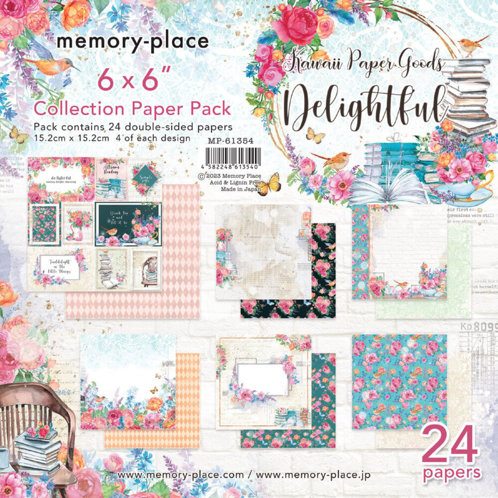 Memory Place Delightful 6x6 Inch Paper Pack (MP-61354) Memory Place Delightful 6x6 Inch Paper Pack (MP-61354)