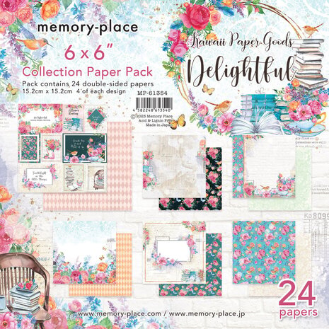 Memory Place Delightful 6x6 Inch Paper Pack (MP-61354) Memory Place Delightful 6x6 Inch Paper Pack (MP-61354)