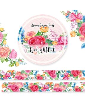 Memory Place Delightful Washi Tape 15mm (MP-61357) Memory Place Delightful Washi Tape 15mm (MP-61357)