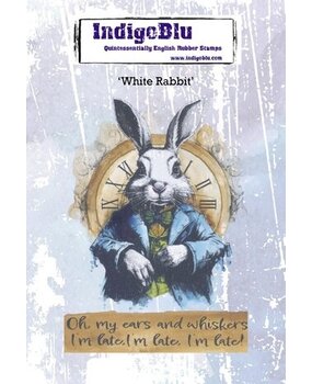 IndigoBlu White Rabbit A6 Rubber Stamps (IND1203) IndigoBlu White Rabbit A6 Rubber Stamps (IND1203)