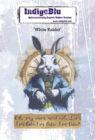 IndigoBlu White Rabbit A6 Rubber Stamps (IND1203) IndigoBlu White Rabbit A6 Rubber Stamps (IND1203)
