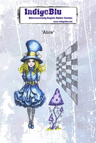 IndigoBlu Alice A6 Rubber Stamps (IND1204) IndigoBlu Alice A6 Rubber Stamps (IND1204)