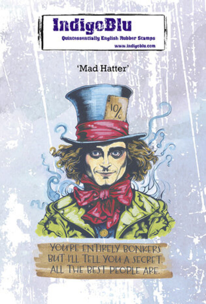 IndigoBlu Mad Hatter A6 Rubber Stamps (IND1205) IndigoBlu Mad Hatter A6 Rubber Stamps (IND1205)
