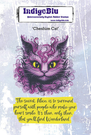 IndigoBlu Cheshire Cat A6 Rubber Stamps (IND1206) IndigoBlu Cheshire Cat A6 Rubber Stamps (IND1206)
