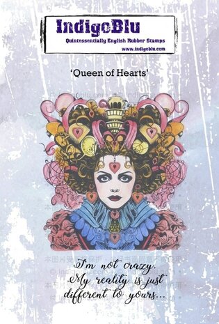 IndigoBlu Queen of Hearts A6 Rubber Stamps (IND1252)