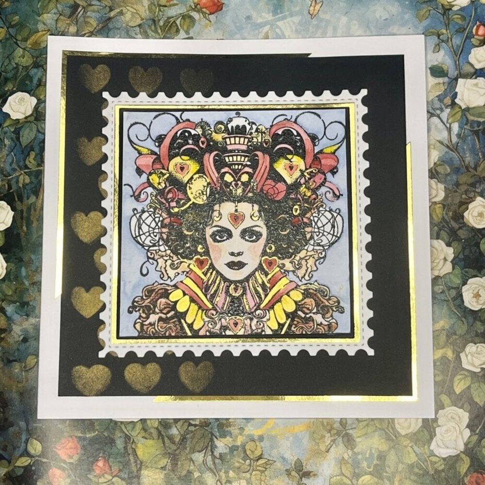 IndigoBlu Queen of Hearts A6 Rubber Stamps (IND1252)