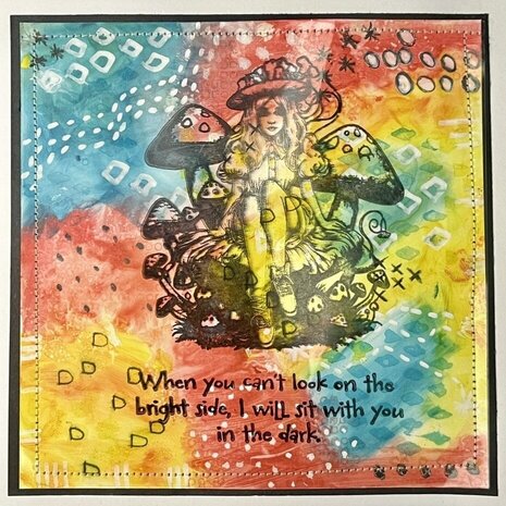 IndigoBlu Not Mushroom for Alice A6 Rubber Stamps (IND1253)