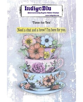 IndigoBlu Time for Tea A6 Rubber Stamps (IND1254)