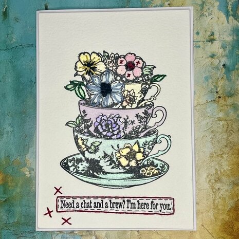 IndigoBlu Time for Tea A6 Rubber Stamps (IND1254)