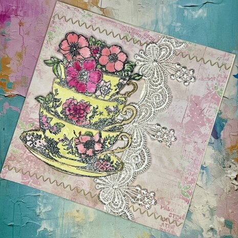 IndigoBlu Time for Tea A6 Rubber Stamps (IND1254)