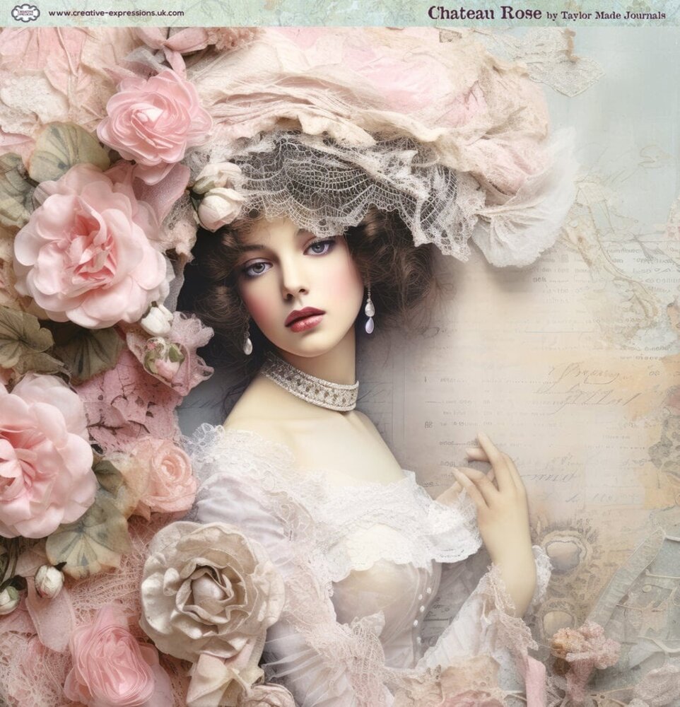 Creative Expressions Chateau Rose 8x8 Inch Paper Pad (CEPP0030) Creative Expressions Chateau Rose 8x8 Inch Paper Pad (CEPP0030)