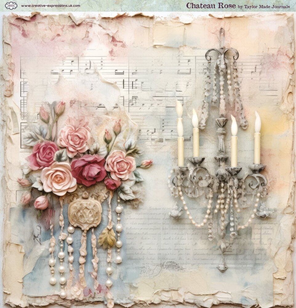 Creative Expressions Chateau Rose 8x8 Inch Paper Pad (CEPP0030) Creative Expressions Chateau Rose 8x8 Inch Paper Pad (CEPP0030)