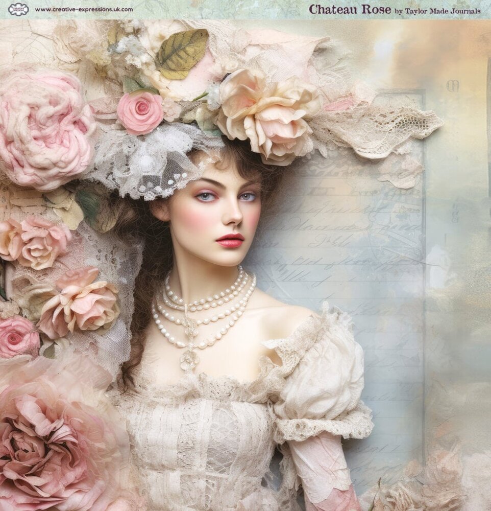 Creative Expressions Chateau Rose 8x8 Inch Paper Pad (CEPP0030) Creative Expressions Chateau Rose 8x8 Inch Paper Pad (CEPP0030)