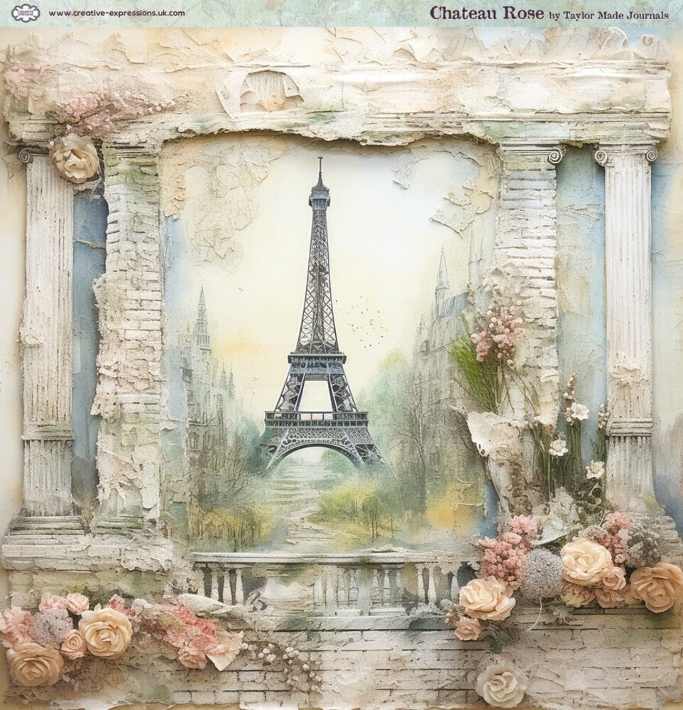 Creative Expressions Chateau Rose 8x8 Inch Paper Pad (CEPP0030) Creative Expressions Chateau Rose 8x8 Inch Paper Pad (CEPP0030)