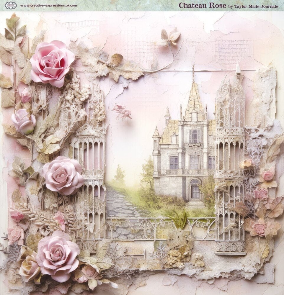 Creative Expressions Chateau Rose 8x8 Inch Paper Pad (CEPP0030) Creative Expressions Chateau Rose 8x8 Inch Paper Pad (CEPP0030)