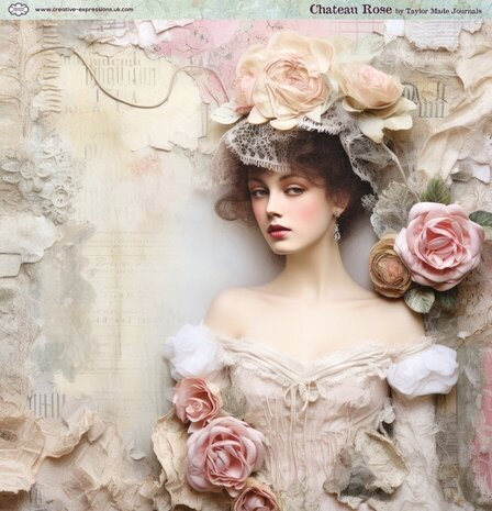 Creative Expressions Chateau Rose 8x8 Inch Paper Pad (CEPP0030) Creative Expressions Chateau Rose 8x8 Inch Paper Pad (CEPP0030)