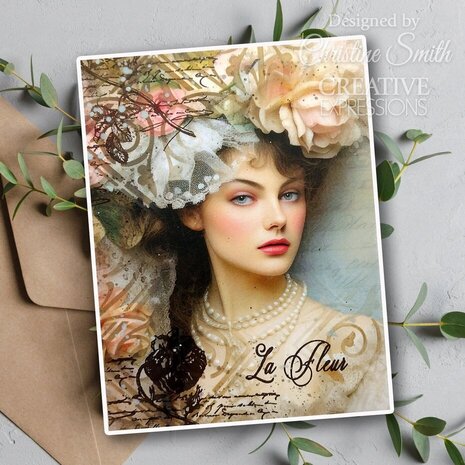 Creative Expressions Taylor Made Journals Clear Stamp Chateau Garden (CEC1072)