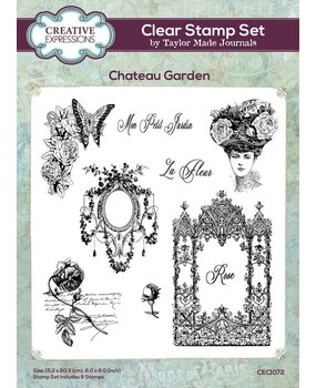 Creative Expressions Taylor Made Journals Clear Stamp Chateau Garden (CEC1072) Creative Expressions Taylor Made Journals Clear Stamp Chateau Garden (CEC1072)
