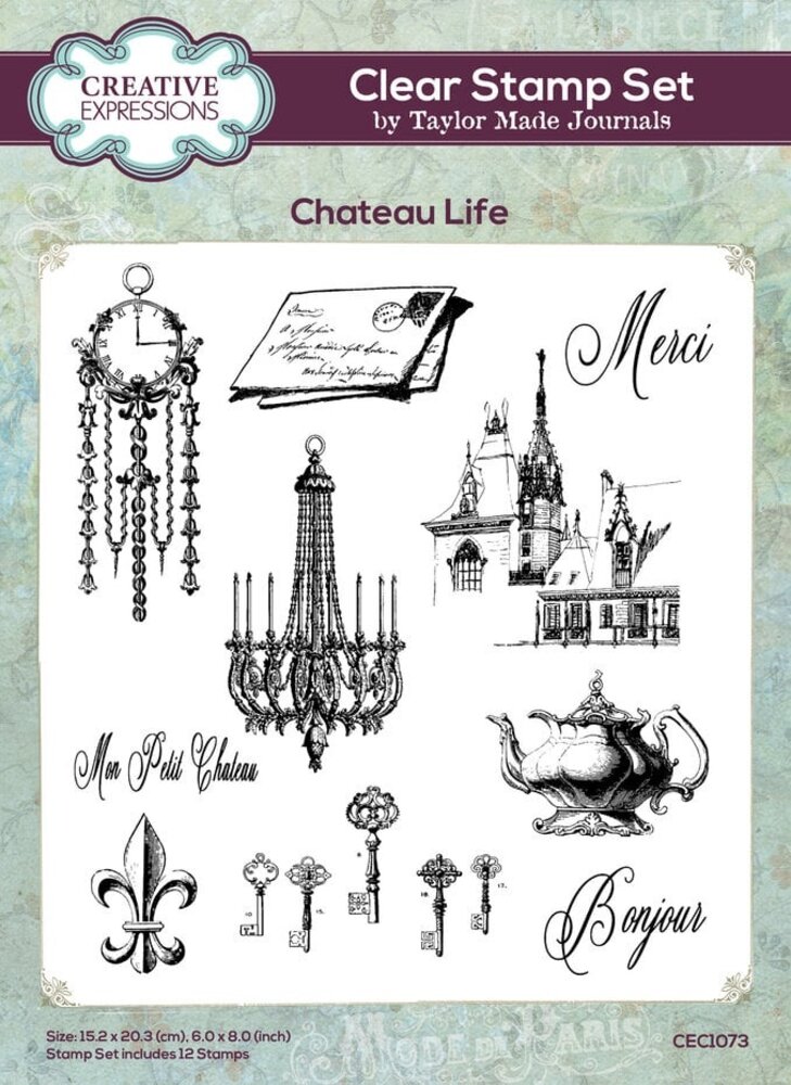 Creative Expressions Taylor Made Journals Clear Stamp Chateau Life (CEC1073) Creative Expressions Taylor Made Journals Clear Stamp Chateau Life (CEC1073)