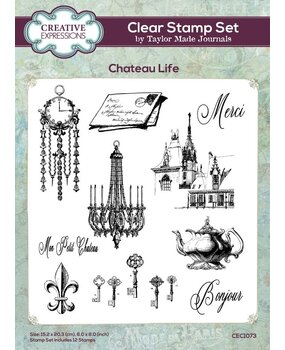 Creative Expressions Taylor Made Journals Clear Stamp Chateau Life (CEC1073) Creative Expressions Taylor Made Journals Clear Stamp Chateau Life (CEC1073)