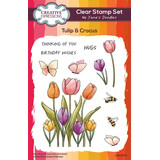Creative Expressions Jane's Doodles Clear Stamp Set Tulip & Crocus (CEC1079)