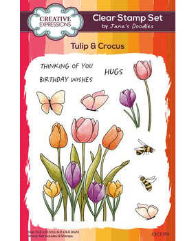 Creative Expressions Jane's Doodles Clear Stamp Set Tulip & Crocus (CEC1079) Creative Expressions Jane's Doodles Clear Stamp Set Tulip & Crocus (CEC1079)