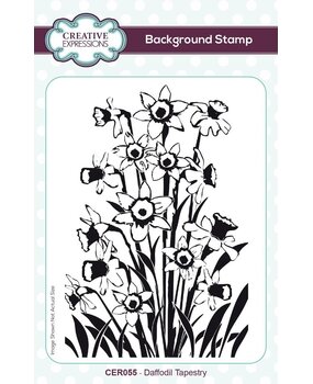 Creative Expressions Pre-Cut Rubber Stamp A6 Daffodil Tapestry (CER055) Creative Expressions Pre-Cut Rubber Stamp A6 Daffodil Tapestry (CER055)