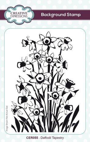 Creative Expressions Pre-Cut Rubber Stamp A6 Daffodil Tapestry (CER055)