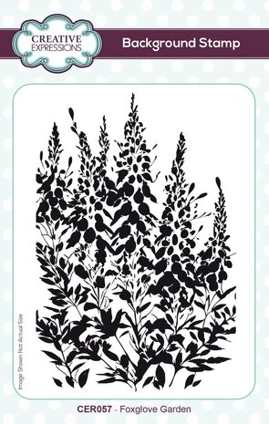 Creative Expressions Pre-Cut Rubber Stamp A6 Foxglove Garden (CER057)