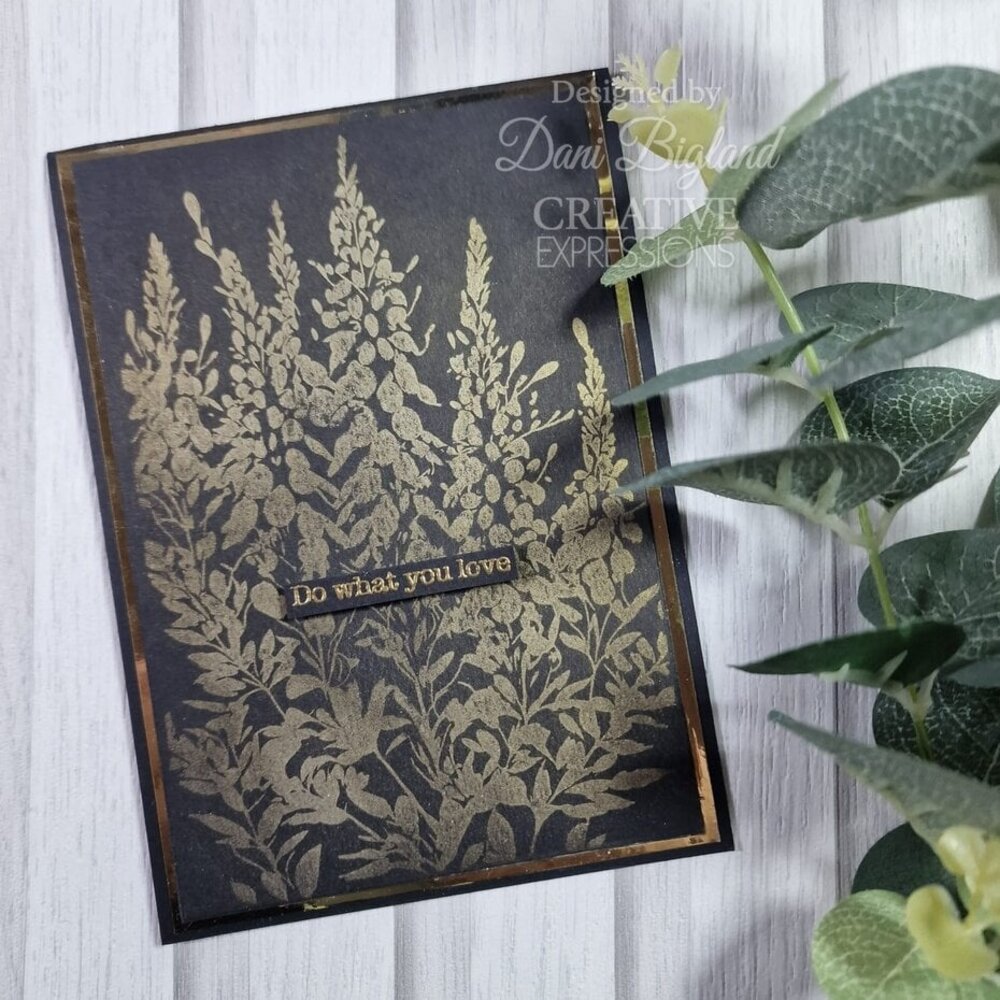 Creative Expressions Pre-Cut Rubber Stamp A6 Foxglove Garden (CER057)