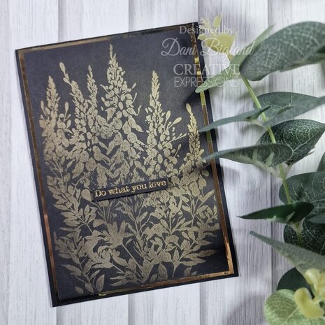 Creative Expressions Pre-Cut Rubber Stamp A6 Foxglove Garden (CER057)