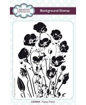 Creative Expressions Pre-Cut Rubber Stamp A6 Poppy Patch (CER058) Creative Expressions Pre-Cut Rubber Stamp A6 Poppy Patch (CER058)