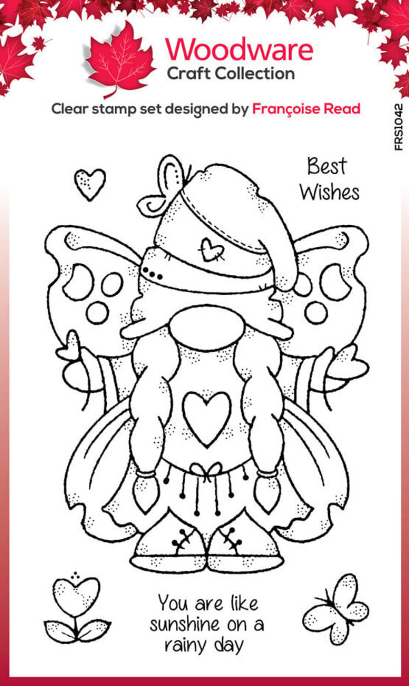 Woodware Butterfly Norma Clear Stamps (FRS1042) Woodware Butterfly Norma Clear Stamps (FRS1042)