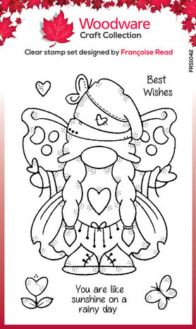 Woodware Butterfly Norma Clear Stamps (FRS1042) Woodware Butterfly Norma Clear Stamps (FRS1042)
