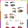 Jane Davenport Clear Stamps Facetime Features (CEJDSC031) Jane Davenport Clear Stamps Facetime Features (CEJDSC031)