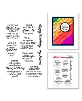 Stampendous! Birthday Messages Clear Stamps (STP-224)