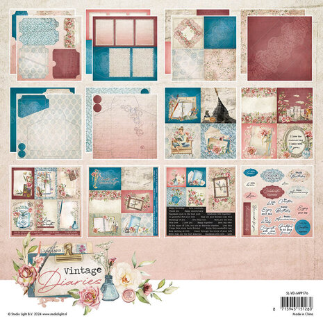 Studio Light Vintage Diaries 8x8 Inch Envelops, Pockets & Cards Paper Pad (SL-VD-MPP176) Studio Light Vintage Diaries 8x8 Inch Envelops, Pockets & Cards Paper Pad (SL-VD-MPP176)