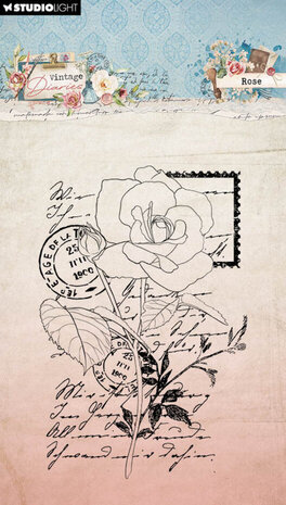 Studio Light Vintage Diaries Clear Stamps Rose (SL-VD-STAMP654) Studio Light Vintage Diaries Clear Stamps Rose (SL-VD-STAMP654)