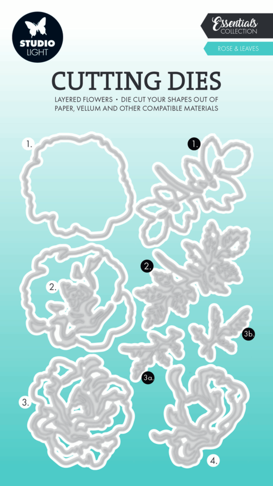 Studio Light Essentials Snijmal Rose & Leaves (SL-ES-CD810) Studio Light Essentials Snijmal Rose & Leaves (SL-ES-CD810)