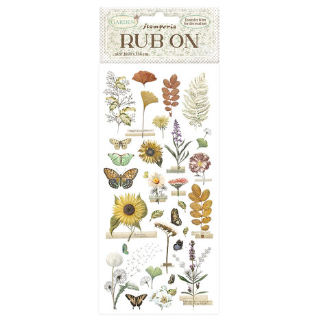 Stamperia Garden Rub-On 4x8,5 Inch Sunflower (DFLRB86) Stamperia Garden Rub-On 4x8,5 Inch Sunflower (DFLRB86)