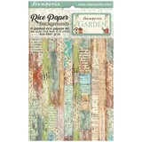 Stamperia Garden A6 Rice Paper Backgrounds (DFSAK6021)