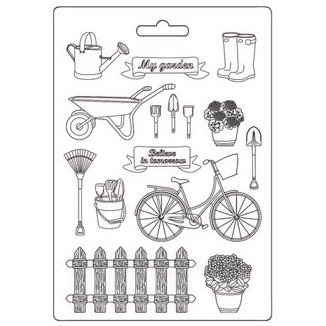 Stamperia Garden Soft Mould A5 Tools (K3PTA5661) Stamperia Garden Soft Mould A5 Tools (K3PTA5661)